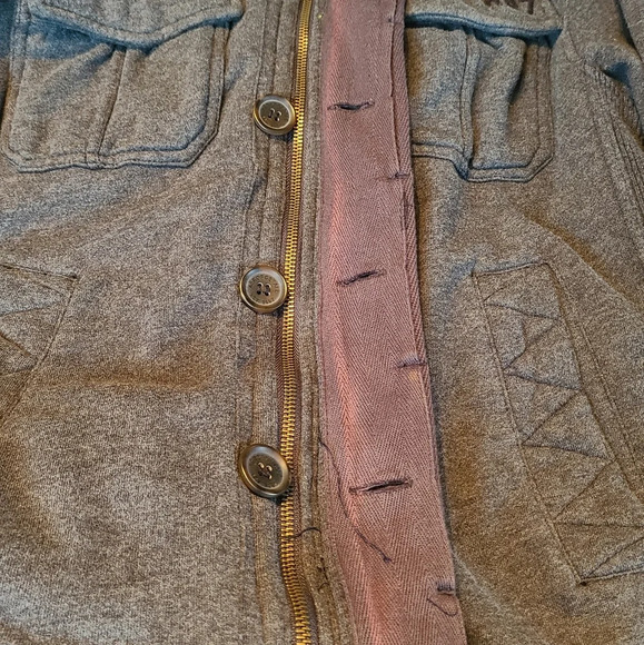 Aeropostale  mens hoodies jacket size M gray - Picture 9 of 11